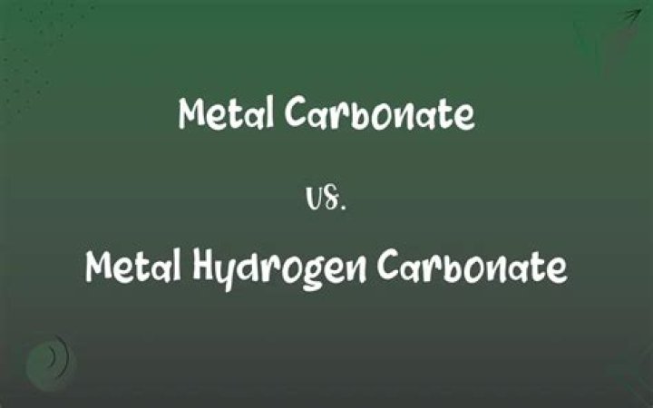 Are metal hydrogen carbonate?