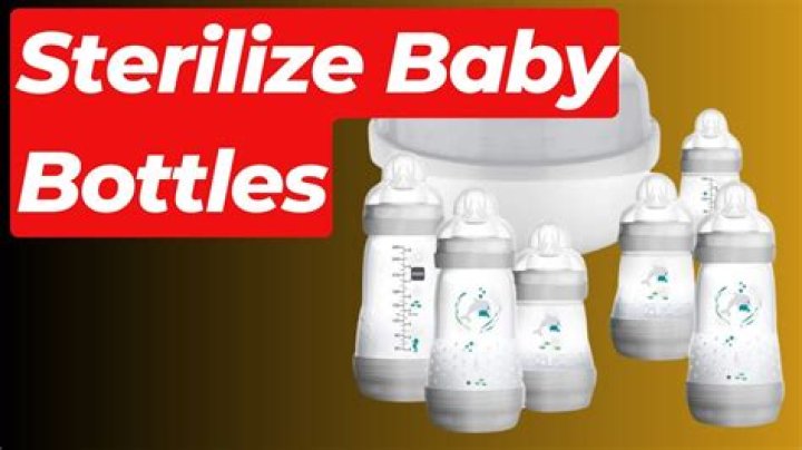 At what age can i stop sterilizing bottles?