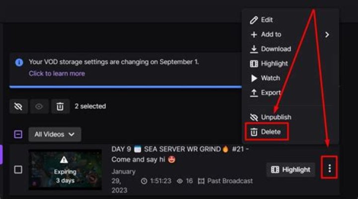 Do videos on twitch expire?