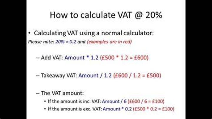 How to calculate my vat?