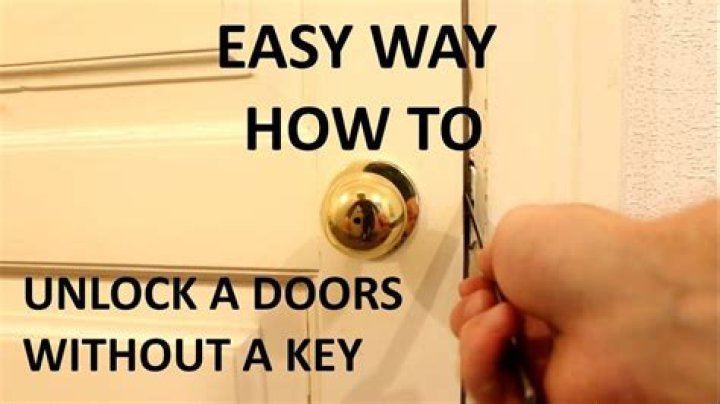 How to unlock door door without key?
