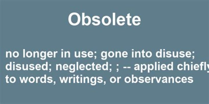 How to use obsolete in a sentence?