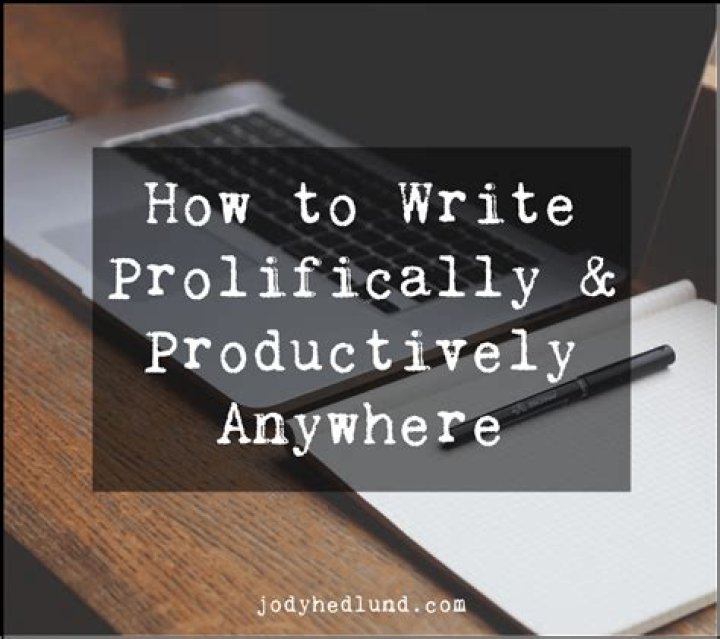 How to write prolifically?