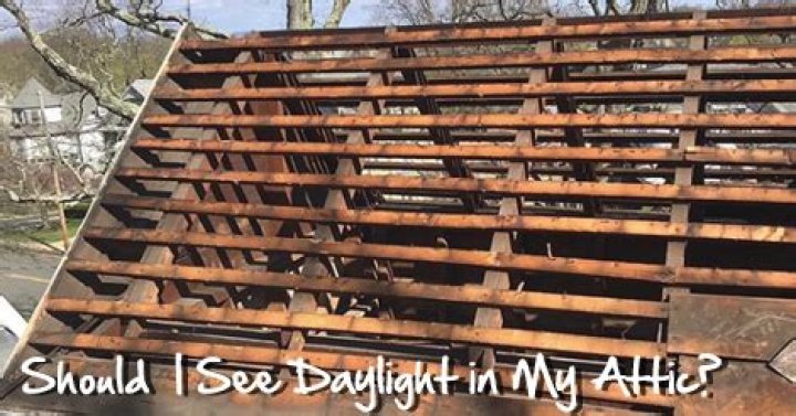 Should i see daylight in my loft?