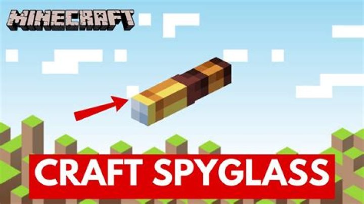 What does a spyglass do in minecraft?