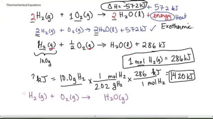 What information is given in a thermochemical equation?