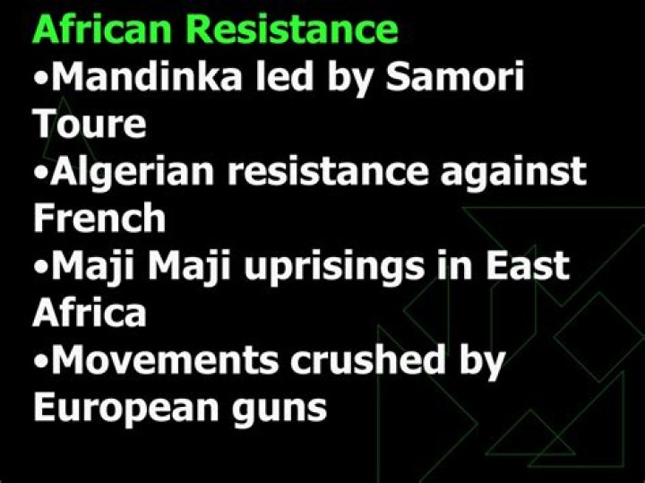 What is samori toure resistance?
