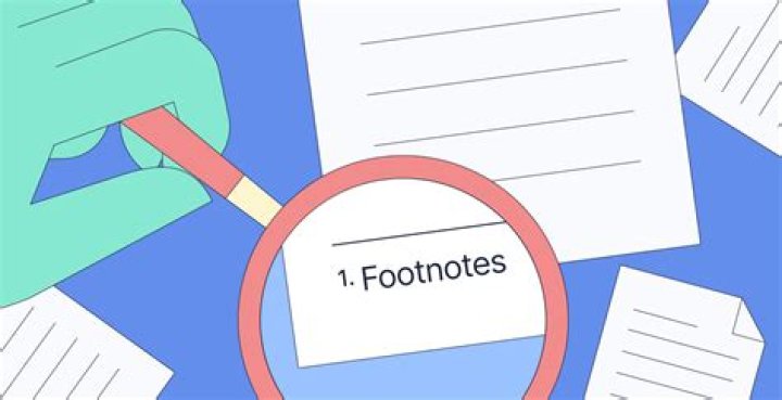 What is the reason for footnoting?