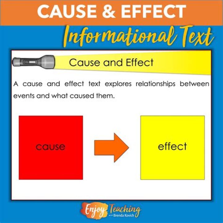 Which is an example of cause and effect sentence?