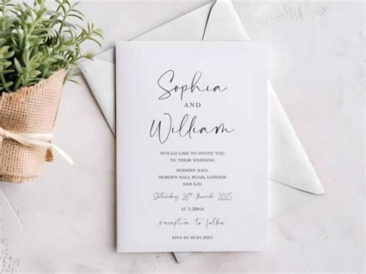 Who is the wedding invitation from?