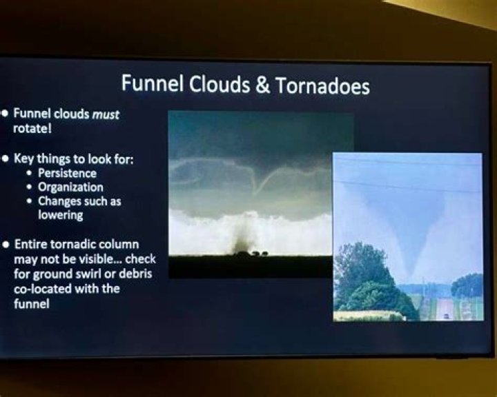 Who trains storm spotters?