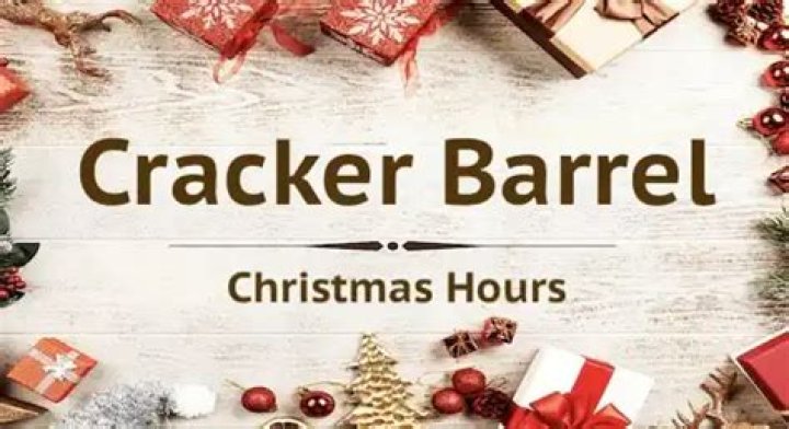 Will cracker barrel open christmas day?